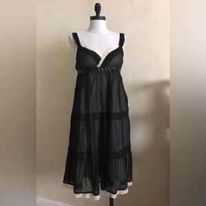 Vintage Babydoll Black Dress